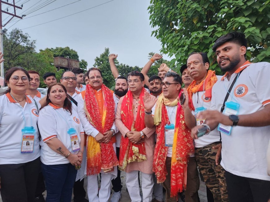 रुद्रपुर पांच मंदिर से श्री अमरनाथ की यात्रा के लिये सांसद अजय भट्ट ने जत्था को किया रवाना! मंगलमय यात्रा के लिये दी शुभकामनायें*