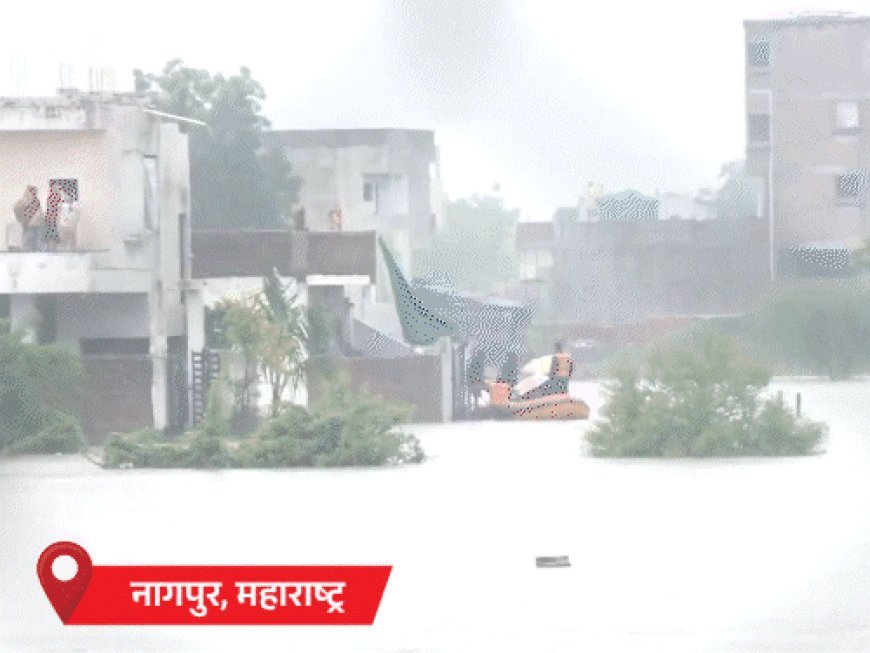 अयोध्या में घर, वाराणसी में घाट डूबे:प्रयागराज में 4 मौतें; उत्तराखंड में बादल फटा, MP में नर्मदा में बाढ़, नागपुर में नाव से रेस्क्यू