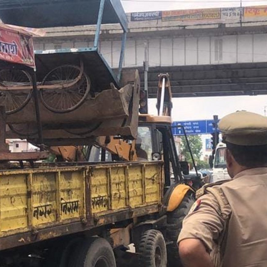 लखनऊ में अतिक्रमण हटाने गई नगर निगम टीम से झड़प:जमकर हुई गाली गलौच, शिकायत के बाद कार्रवाई करने पहुंची थी टीम