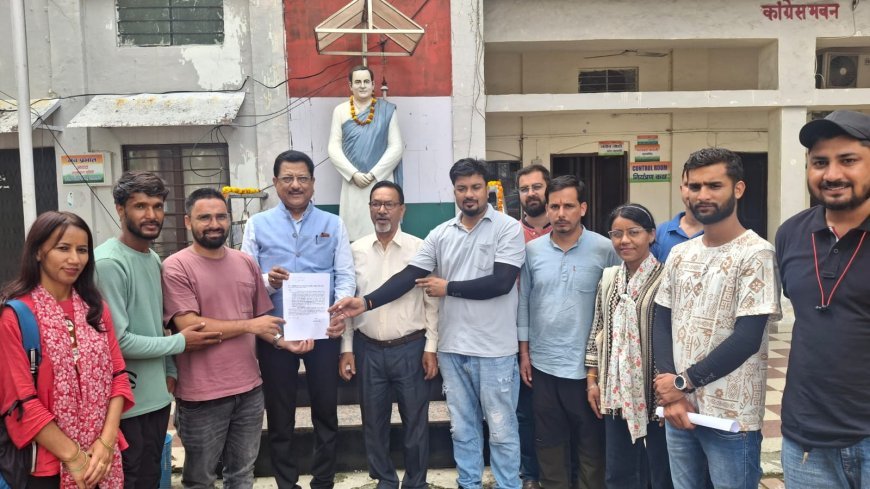 चयनित एलटी प्रतिनिधिमंडल ने प्रदेश उपाध्यक्ष धस्माना को दिया ज्ञापन