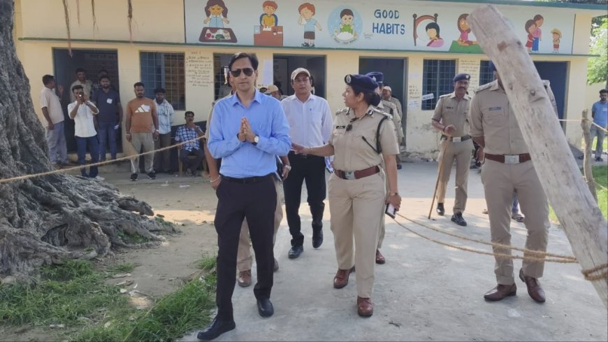 त्रिस्तरीय पंचायत समान्य निर्वाचन के प्रथम चरण मतदान प्रक्रिया को निष्पक्ष, पारदर्शिता एवं शान्तिपूर्ण सम्पन्न कराने हेतु वरिष्ठ अधिकारी स्वयं निकले मतदान केन्द्रों के निरीक्षण हेतु
