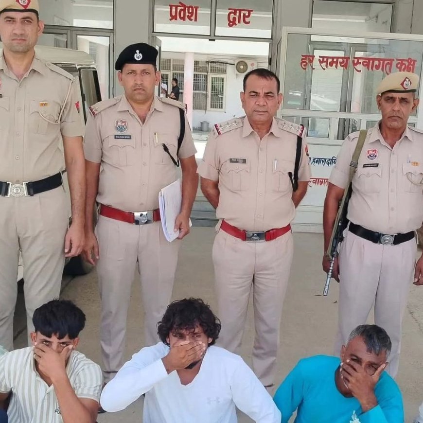 कैथल में युवक की हत्या मामले में 5 आरोपी गिरफ्तार:पुराने झगड़े की रंजिश, कुल्हाड़ी और डंडों से किया था हमला