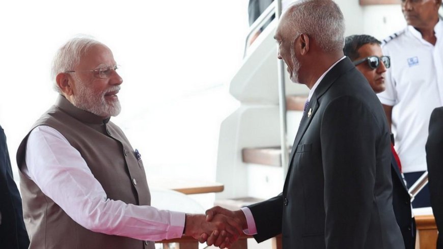 प्रधानमंत्री नरेंद्र मोदी पहुंचे मालदीव, जानिए किन मुद्दों पर हुई राष्ट्रपति मुइज्जू से बातचीत