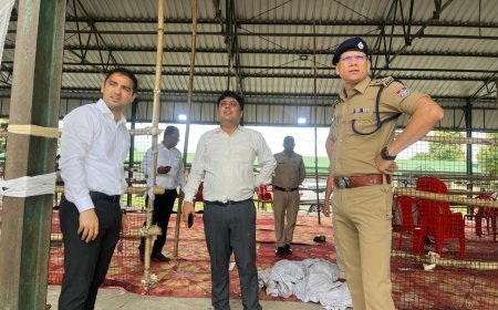 जिला निर्वाचन अधिकारी एवं वरिष्ठ पुलिस अधीक्षक ने किया खटीमा एवं सितारगंज मतगणना स्थलों का निरिक्षण*