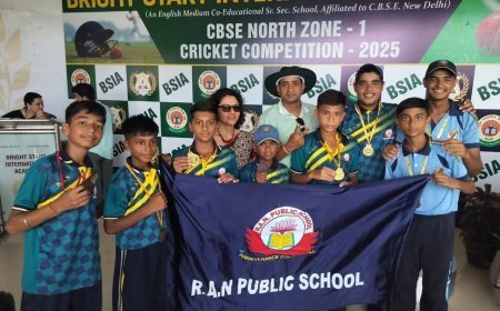 कुंज चौधरी ने CBSE  नॉर्थ जोन क्रिकेट प्रतियोगिता 2025 में जीता कांस्य पदक