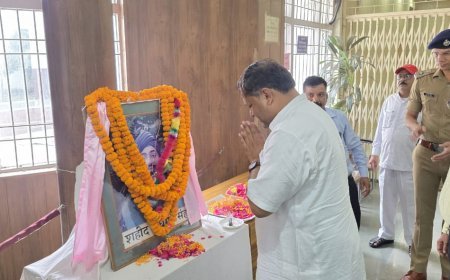 बलिदान दिवस पर शहीद ऊधम सिंह को किया नमन