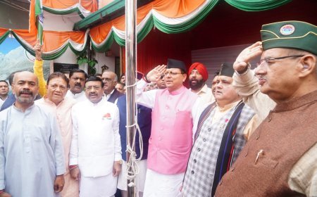 भाजपा मुख्यालय मे धूमधाम से मनाया गया स्वतंत्रता दिवस, शहीदों का भावपूर्ण स्मरण