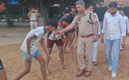 हिसार में पुलिस ने कराई कबड्डी प्रतियोगिता:नारनौंद टीम ने एक अंक से जीता फाइनल मैच; डीएसपी ने दी नशामुक्ति की सीख