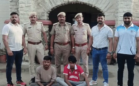 महिला के साथ हुई चेन स्नेचिंग की वारदात का खुलासा:भीलवाड़ा की भीमगंज पुलिस ने पकड़े 2 शातिर चेन स्नेचर,कुछ ओर वारदात खुलने की संभावना