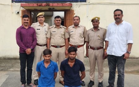 राह चलती महिला से लूट के 2 आरोपी गिरफ्तार:चोरी गया सोने का मांदलिया ओर रामनामी बरामद, वारदात में काम आ रही बाइक जप्त