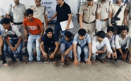 नूंह में दिल्ली-फरीदाबाद के साइबर ठग गिरफ्तार:सोशल मीडिया के जरिए लोगों को फंसाते थे; कोर्ट ने भेजा जेल