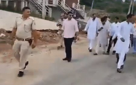 ढोल वाले को लात मारकर विधायक बोले-आगे बढ़ो, VIDEO:बाद में कहा- वो हमारा कार्यकर्ता, मेरे लिए सम्माननीय; उसको साइड में किया था