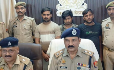 कानपुर देहात में बाइक चोर गिरोह का पर्दाफाश:तीन आरोपी गिरफ्तार, 14 चोरी की मोटरसाइकिल और एक इंजन बरामद