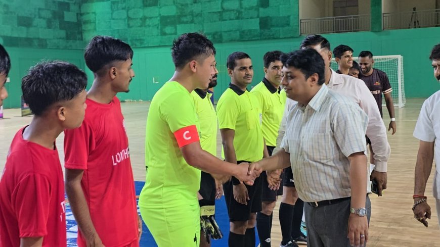 ऑल इंडिया फुटबॉल फेडरेशन फुटसाल चैंपियनशिप 2024-25 का आयोजन रुद्रपुर में जारी,