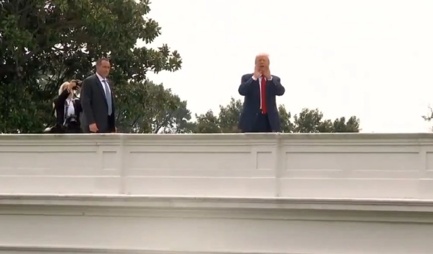 भारत को धमकी देकर छत से चिल्लाने लगे ट्रंप, पत्रकारों ने पूछा- राष्ट्रपति जी आप क्या कर रहे हैं?