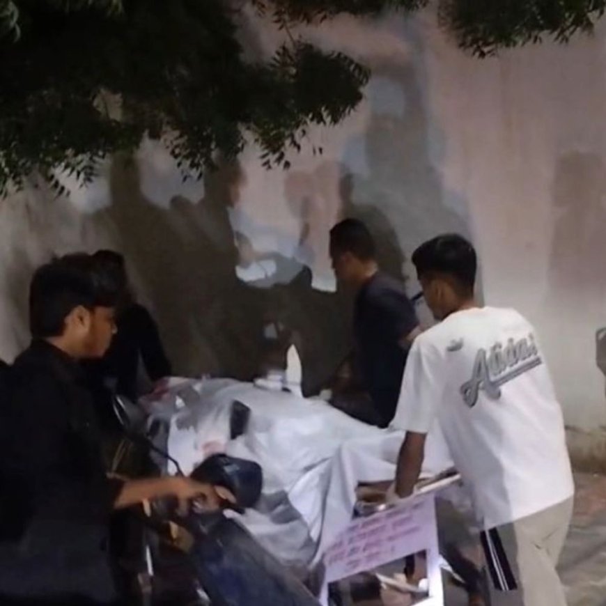 पत्नी से झगड़े में पति का गला कटा, मौत:पत्नी और देवर गंभीर घायल, दोनों का हॉस्पिटल में इलाज जारी
