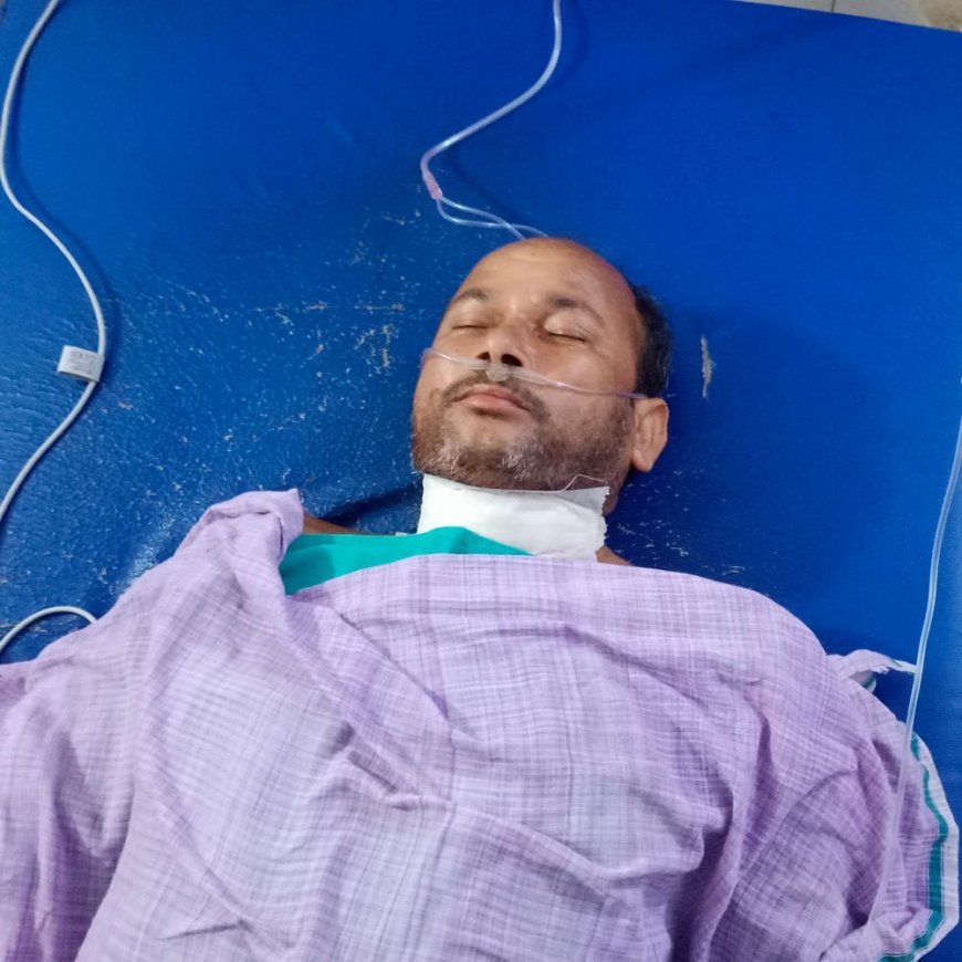 संभल में चाइनीज मांझे से सफाई कर्मचारी की गर्दन कटी:सीएम दौरे की तैयारी से लौटते समय हुआ हादसा, हालत गंभीर