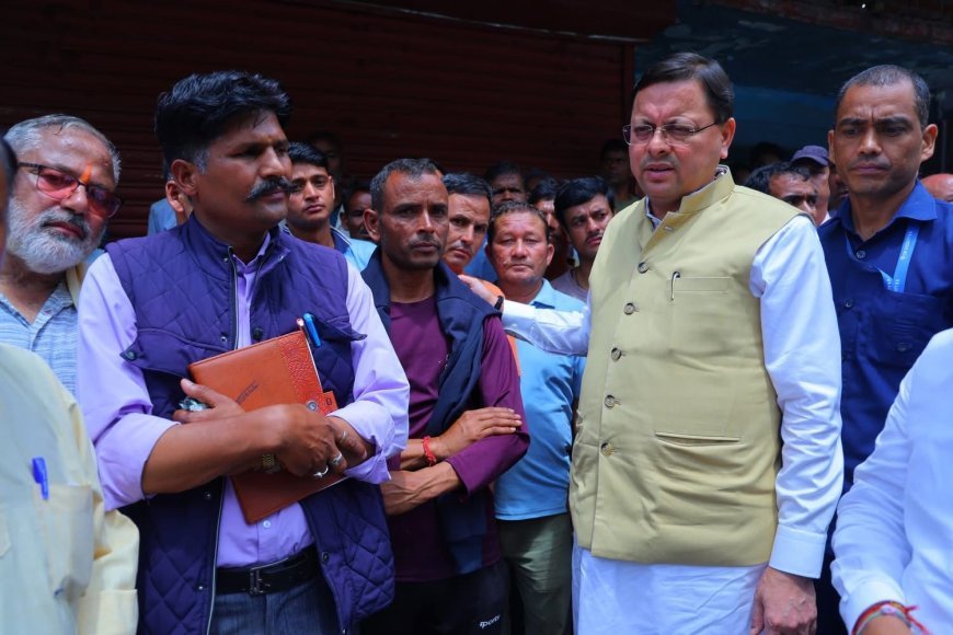 आपदा की घड़ी में नेतृत्व का संकल्प: ग्राउंड जीरो पर डटे मुख्यमंत्री धामी*