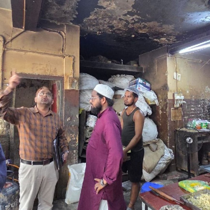 लखनऊ के कैसरबाग का ग्लोब बेकर्स एंड कैफे सील:₹25,500 का माल मौके पर नष्ट; 345 रसगुल्ला, छेना और काला जाम खराब मिले