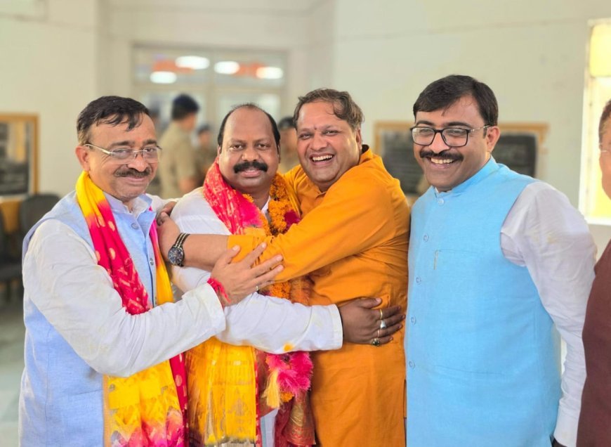 अजय मौर्या का निर्विरोध निर्वाचन ऐतिहासिक उपलब्धि: विकास शर्मा