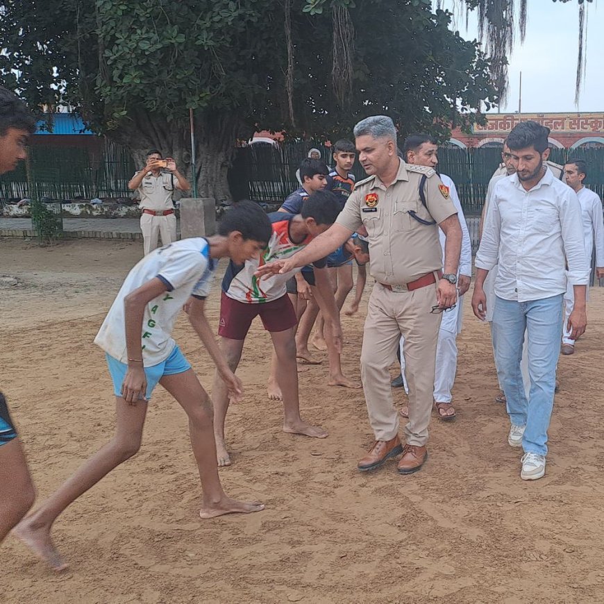 हिसार में पुलिस ने कराई कबड्डी प्रतियोगिता:नारनौंद टीम ने एक अंक से जीता फाइनल मैच; डीएसपी ने दी नशामुक्ति की सीख