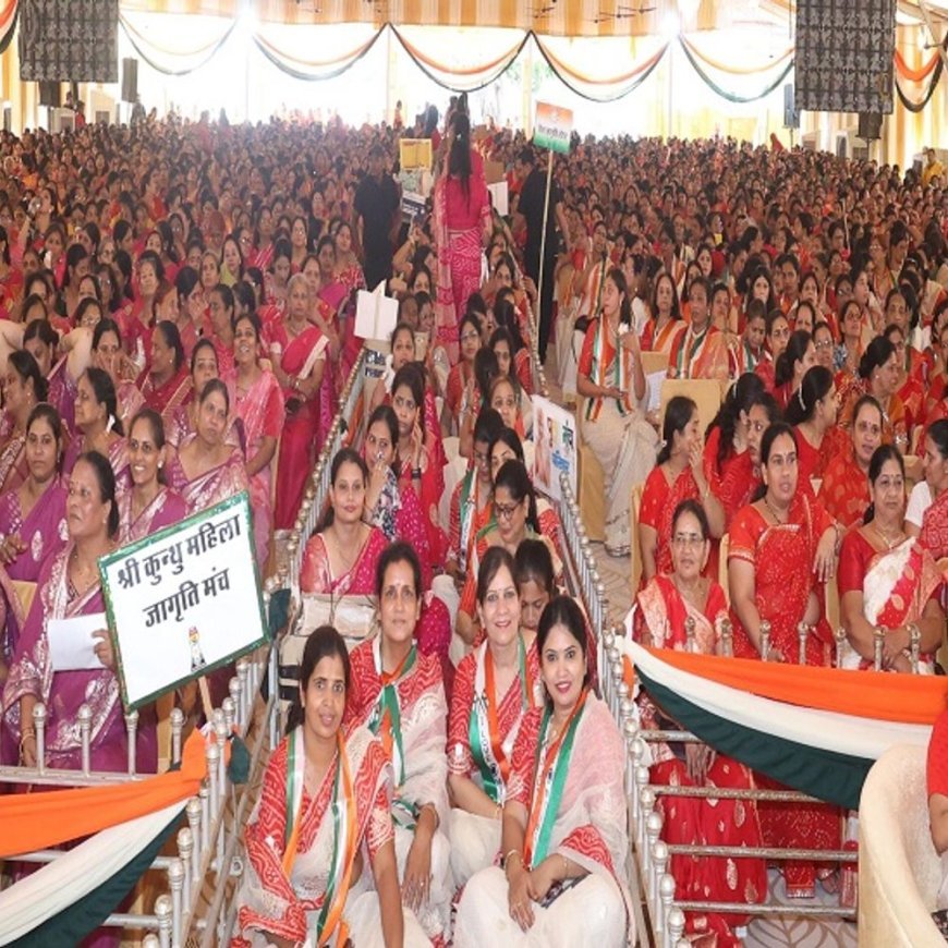 पुलक सागर - मां बच्चों की पहली संस्कार पाठशाला होती:उदयपुर में 'माता तू निर्माता' महिला सम्मेलन, मुनि बोले संस्कारों को जीवित रखने का प्रयास करो