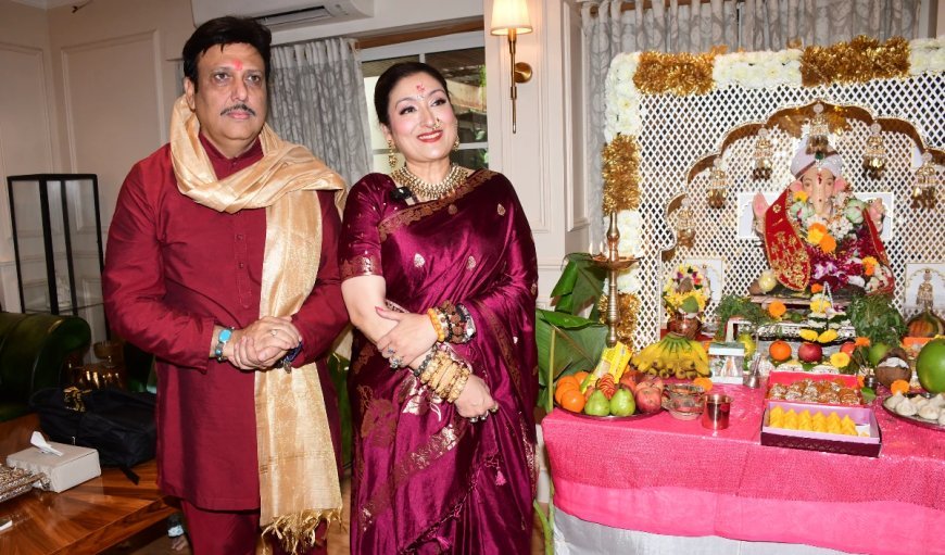 Ganesh Chaturthi पर एक साथ दिखे गोविंदा और सुनीता, तलाक की अफवाहों को किया खारिज