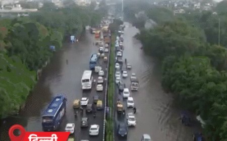 दिल्ली में यमुना का पानी सड़कों पर:एमपी के उज्जैन में मंदिर डूबा, राजस्थान में दौसा के बाजार में पानी भरा; पंजाब में गुरुद्वारे की दीवार ढही