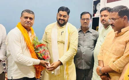 राज्य शिक्षक पुरस्कार से राम पलट सिंह सम्मानित:भाजपा नेताओं ने किया स्वागत, शिक्षकों में उत्साह और प्रेरणा का माहौल