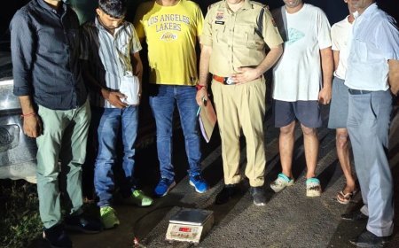 उकलाना में स्कॉर्पियो से अफीम तस्करी का भंडाफोड़:एक आरोपी गिरफ्तार, बिठमड़ा रोड पर नाकाबंदी; साथी खेतों के रास्ते फरार