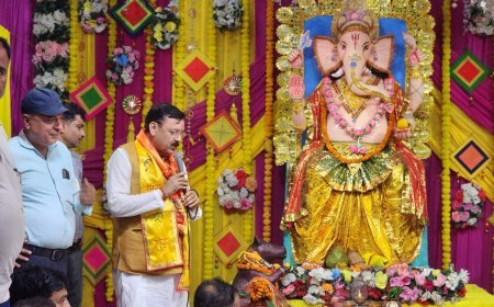 पूर्व विधायक राजेश शुक्ला ने किच्छा वार्ड 16 विकास कॉलोनी में श्री गणेश महोत्सव का किया शुभारंभ