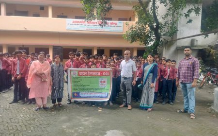 महिला कल्याण विभाग द्वारा माँ शारदा देवी विद्या मंदिर ट्रांजिट कैंप रुद्रपुर जिला उधम सिंह नगर में जागरूकता अभियान चलाया गया