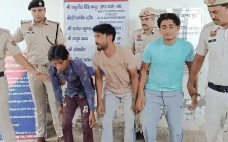 नूंह से 3 साइबर ठग अरेस्ट:आरोपियों ने तमिलनाडु और तेलंगाना के लोगों को ठगा