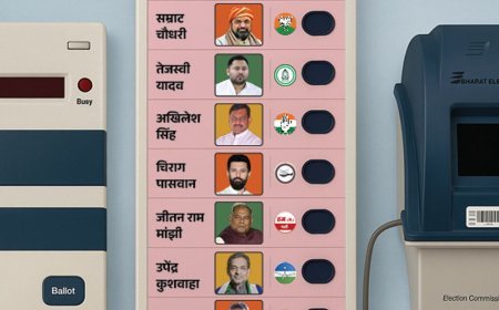 EVM पर अब कैंडिडेट्स के रंगीन फोटो लगेंगे:नाम भी बड़े अक्षरों में लिखा जाएगा, ताकि वोटर आसानी से पढ़ सकें; बिहार चुनाव से शुरुआत