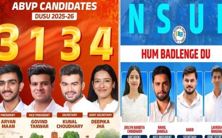 Delhi University Students Union Elections 2025 में महिला नेतृत्व की वापसी और नए मुद्दों की गूंज