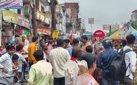 उन्नाव में बच्चा चोर की अफवाह से हंगामा:शराब के नशे में धुत मजदूर को भीड़ ने घेरा, पुलिस ने मामला कराया शांत