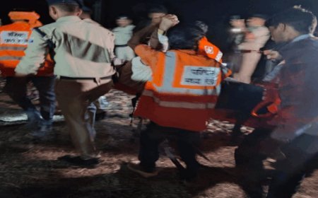 कोटा में ट्रेन के डिरेल होने की मॉक ड्रिल:4 डिब्बे पटरी से उतरे, कोचों में फंसे यात्री