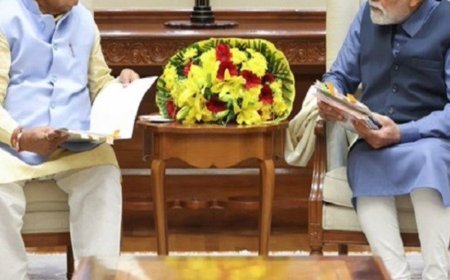 पीएम से दिल्ली में मिले पंजाब के राज्यपाल:एक महीने में दूसरी बार मुलाकात; बाढ़-सीमावर्ती सुरक्षा और गिफ्ट सिटी मॉडल पर बनी स्ट्रेटजी