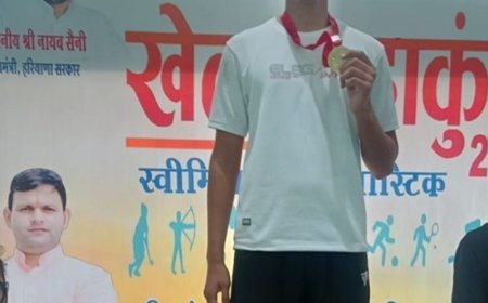 झज्जर के तैराकों ने अंबाला में लहराया परचम:खेलो महाकुंभ में दो गोल्ड पर जमाया कब्जा, रिटायर्ड नेवी तैराक देते हैं ट्रेनिंग