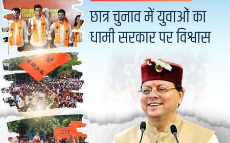 ABVP की ऐतिहासिक जीत युवाओं के विश्वास की जीत — CM धामी की नीतियों पर युवाओं ने जताया भरोसा*