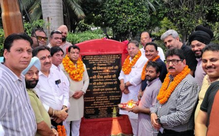 महापौर विकास शर्मा ने एलायंस कॉलोनी में किया सड़क का शिलान्यास