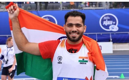 रिंकू हुड्डा ने विश्व रिकॉर्डधारी गुर्जर को हराकर एफ46 भाला फेंक में स्वर्ण पदक जीता