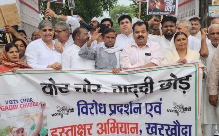 सोनीपत में कांग्रेस का 'वोट चोर गद्दी छोड़' अभियान:जिलाध्यक्ष कमल बोले-भाजपा की पोल खोलेगें; गांव-गांव तक भाजपा के खिलाफ होगा