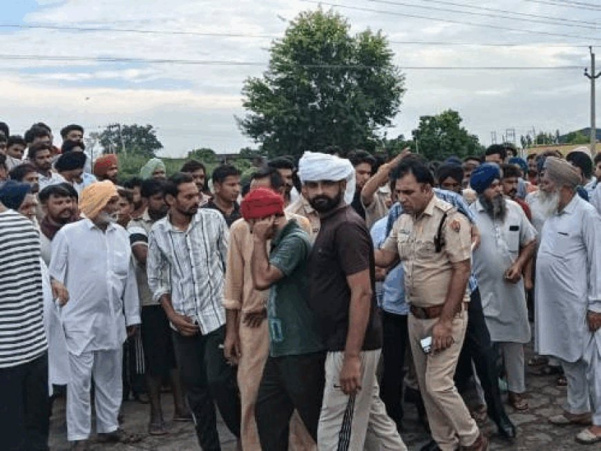जाखल में घग्घर नदी का बढ़ा जलस्तर, फसलों को खतरा:रिंग बांध को लेकर किसान और लोगों में विवाद, अधिकारियों ने कराया समझौता