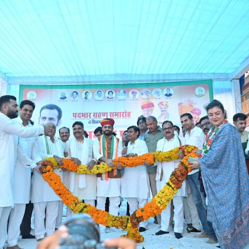 अमीन पठान बोले- सरकार कर रही खेलों की उपेक्षा:खिलाड़ियों और खेलों के लिए सड़कों पर लड़ाई लड़ेंगे; कांग्रेस अल्पसंख्यक विभाग में प्रदेशाध्यक्ष का पदभार संभाला
