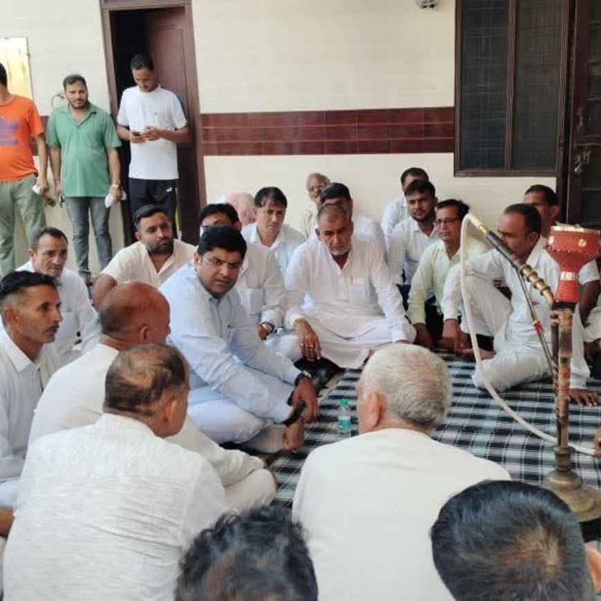 उचाना में दुष्यंत चौटाला ने सरकार को घेरा:बोले- बाढ़ प्रभावितों को मुआवजा देने में देरी, 2023 में 7 दिन में दिए थे पैसे