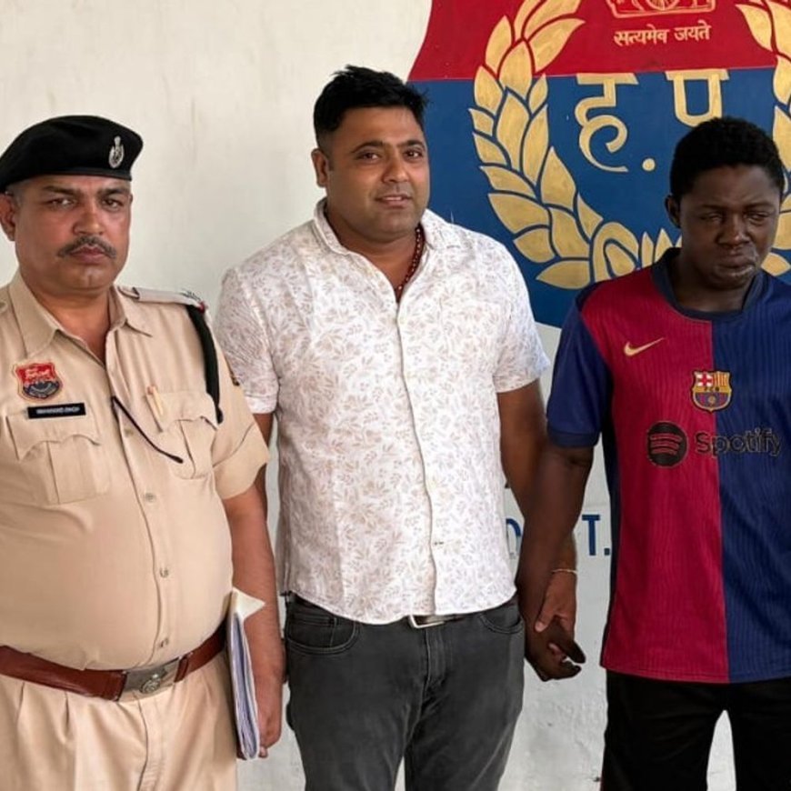 पलवल पुलिस ने दिल्ली से दबोचा नाइजीरियन तस्कर:होडल में पकड़े युवक की निशानदेही पर पहुंची टीम, हेरोइन का मामला