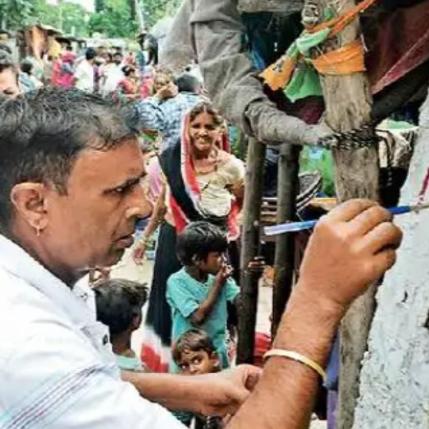 पंचकूला माता मनसा देवी परिसर के बाहर तोड़े मार्किंग पोल:​​​​​​​पौने 4 एकड़ जमीन पर बसी हैं करीब 612 झुग्गियां, हटाना हुआ मुश्किल