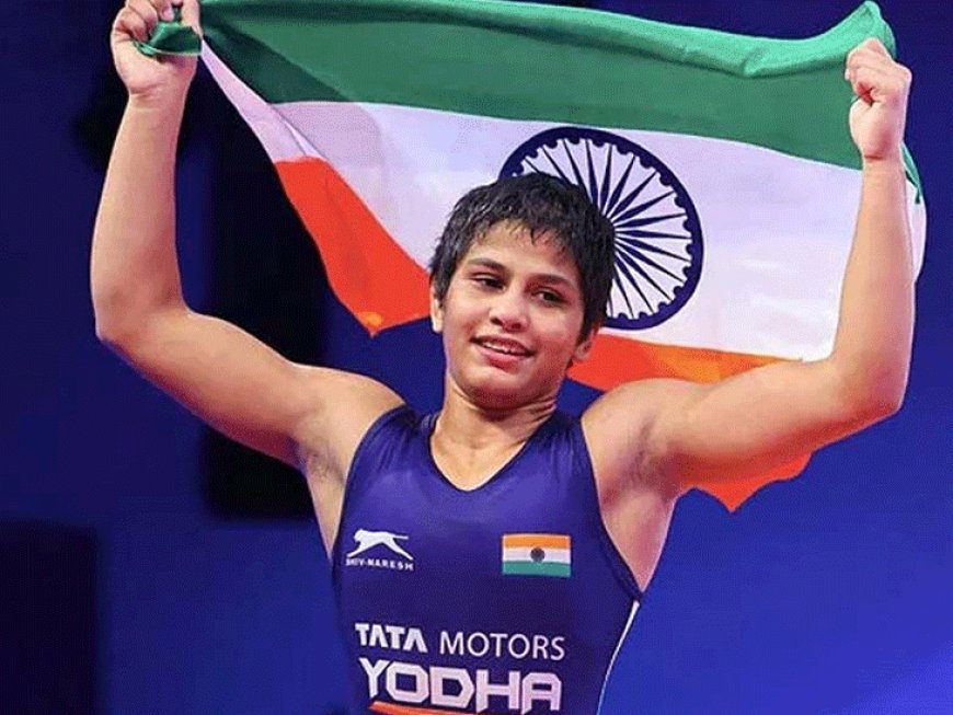 हिसार की अंतिम ने की विनेश फोगाट की बराबरी:क्रोएशिया में वर्ल्ड कुश्ती चैंपियनशिप में जीता कांस्य, स्वीडन की पहलवान को 9-1 से हराया