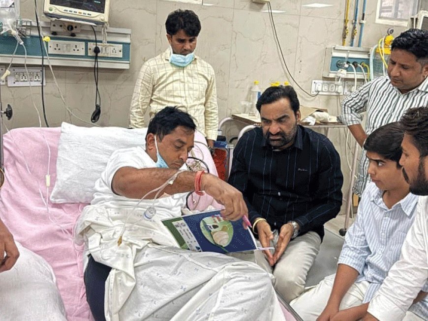 नरेश मीणा और भरत सिंह से मिले हनुमान बेनीवाल:बोले- संवेदनहीन भजनलाल सरकार झालावाड़ मामले में हठधर्मिता दिखा रही है